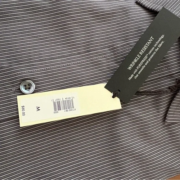 BR Gray Stripe Dress Shirt - Picture 2 of 2